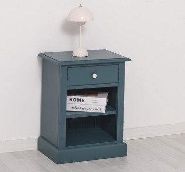Nightstand with 1 drawer and open shelves