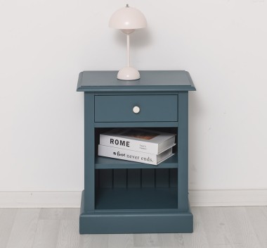 Nightstand with 1 drawer and open shelves