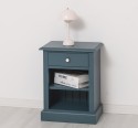 Nightstand with 1 drawer and open shelves