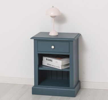 Nightstand with 1 drawer and open shelves