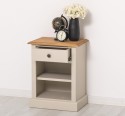 Nightstand with 1 drawer and open shelves