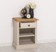 Nightstand with 1 drawer and open shelves