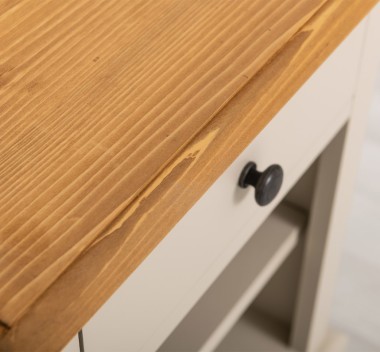 Nightstand with 1 drawer and open shelves