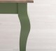Dining table with curved legs 160x90x78cm, oak top