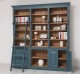 Large bookcase with 4 doors, 1 shelf BAS + triple shelf SUP