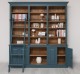 Large bookcase with 4 doors, 1 shelf BAS + triple shelf SUP