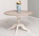 Table with central leg 120x120cm + 1 extension