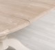 Table with central leg 120x120cm + 1 extension