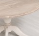 Table with central leg 120x120cm + 1 extension