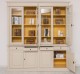 Bookcase with 4 doors, 4 BAS drawers + 4 SUP glass doors, Directoire Collection