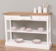 Console with 3 drawers, 1 shelf, oak top