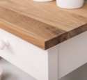 Console with 3 drawers, 1 shelf, oak top