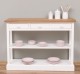 Console with 3 drawers, 1 shelf, oak top