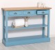 Console with 3 drawers, 1 shelf, oak top