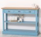Console with 3 drawers, 1 shelf, oak top