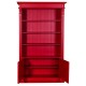 Bookcase with 2 doors, open shelf, Directoire Collection