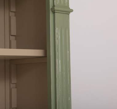 Bookcase with 2 doors, open shelf, Directoire Collection