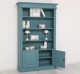 Bookcase with 2 doors, open shelf, Directoire Collection