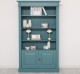 Bookcase with 2 doors, open shelf, Directoire Collection