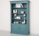 Bookcase with 2 doors, open shelf, Directoire Collection