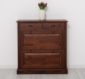 Shoe cabinet 2 doors and 2drawers, oak - Color_P081 - LACQUER & STAINED