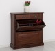 Shoe cabinet 2 doors and 2drawers, oak - Color_P081 - LACQUER & STAINED