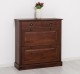 Shoe cabinet 2 doors and 2drawers, oak - Color_P081 - LACQUER & STAINED