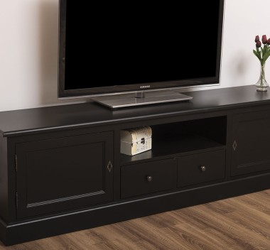 TV chest of drawers with 2 drawers, 2 doors, BAS