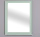 Mirror with dim. 80 "Slatted"