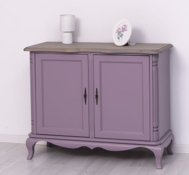 Chic sideboard double doors, oak top - PS647-TOP OAK