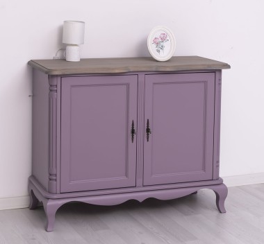 Chic sideboard double doors, oak top - PS647-TOP OAK