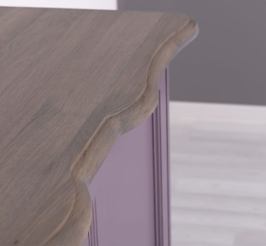 Chic sideboard double doors, oak top - PS647-TOP OAK