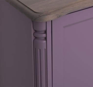 Chic sideboard double doors, oak top - PS647-TOP OAK