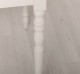 Table with oak top and turned legs, dim. 120x70x78