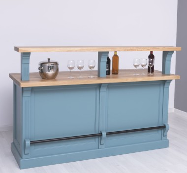Raised bar counter, oak top - PS681-TOP OAK