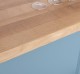 Raised bar counter, oak top