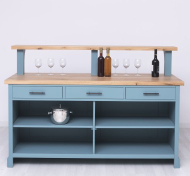 Raised bar counter, oak top - PS681-TOP OAK