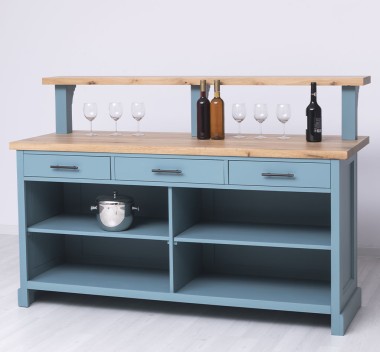 Raised bar counter, oak top - PS681-TOP OAK