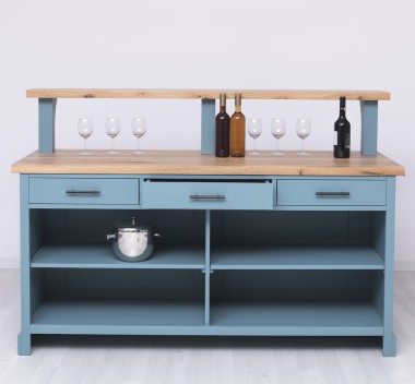Raised bar counter, oak top - PS681-TOP OAK