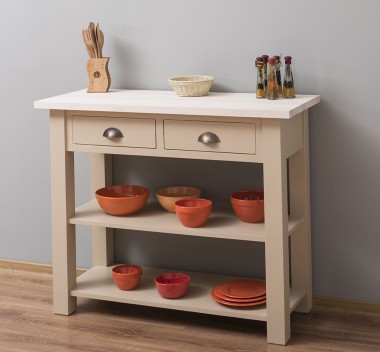Console with 2 shelves