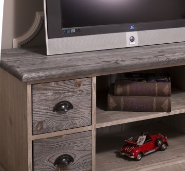 TV chest of drawers with 4 drawers, 1 shelf