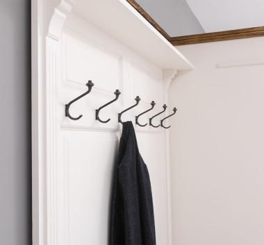 Hallway wardrobe, with shoe rack and coat hanger - right - PS720R