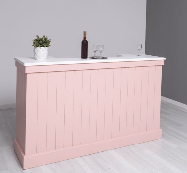 Bar counter with vertical stripes 180 cm