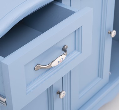 Chic bathroom furniture for vessel sink with 4 doors and 2 drawers - PS728