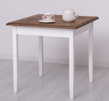 Table with oak top, dim. 80x80x78 - PS659-80-TOP OAK