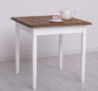 Table with oak top, dim. 80x80x78 - PS659-80-TOP OAK