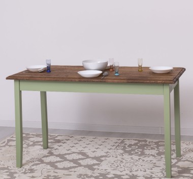 Masa cu blat stejar, dim. 140x70x78 - PS659-140-TOP OAK