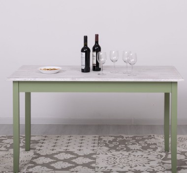 Masa cu blat stejar, dim. 140x70x78 - PS659-140-TOP OAK