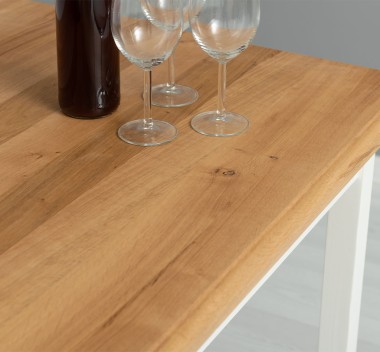 Masa cu blat stejar, dim. 140x70x78 - PS659-140-TOP OAK