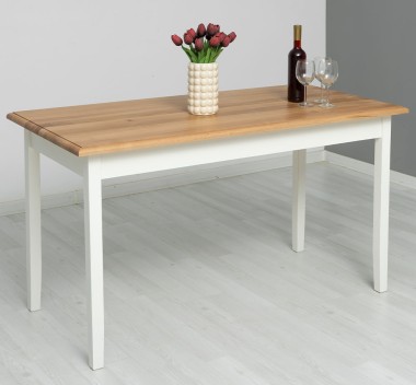 Masa cu blat stejar, dim. 140x70x78 - PS659-140-TOP OAK